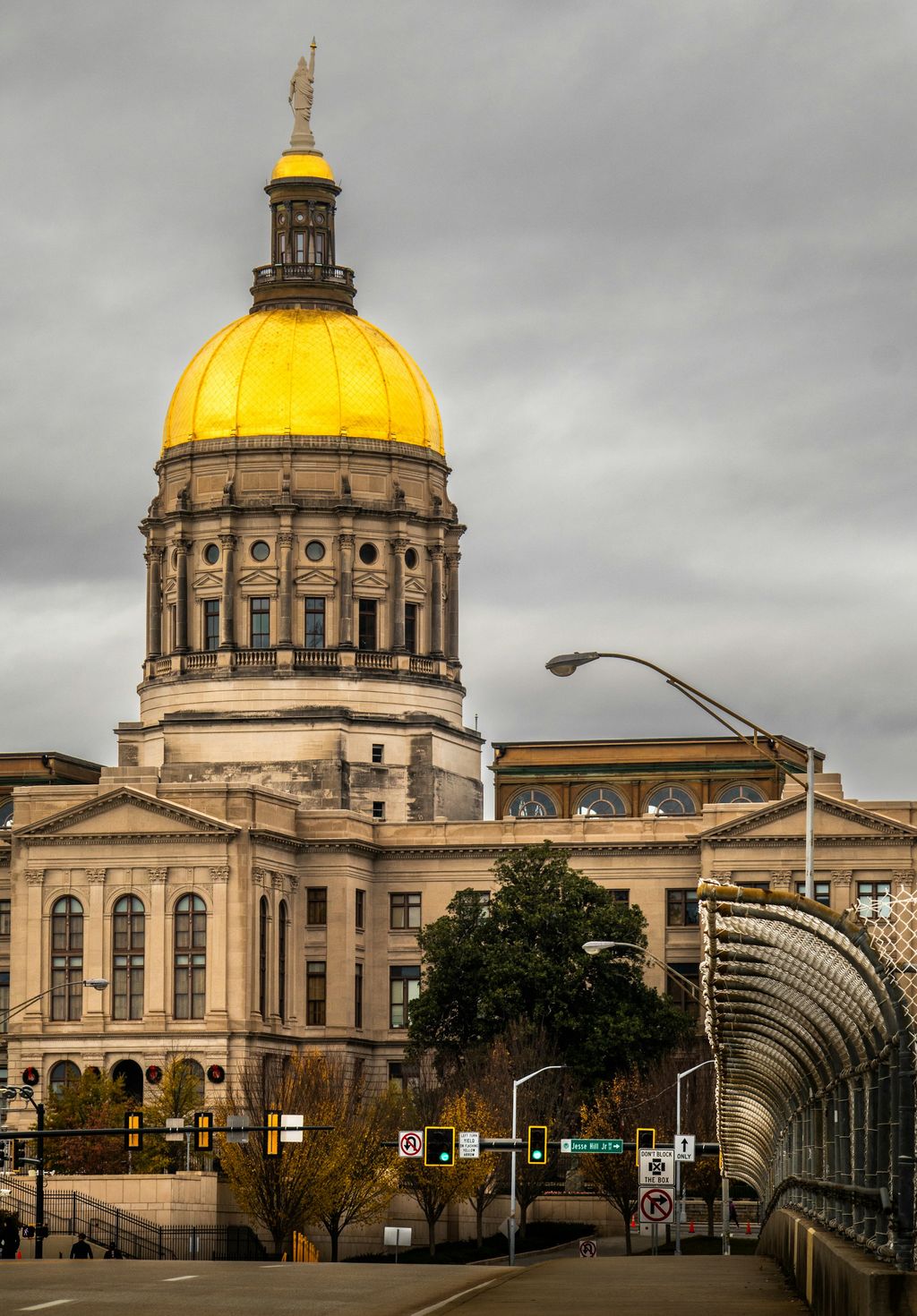 The gold dome of the Georgia State Capitol in Atlanta